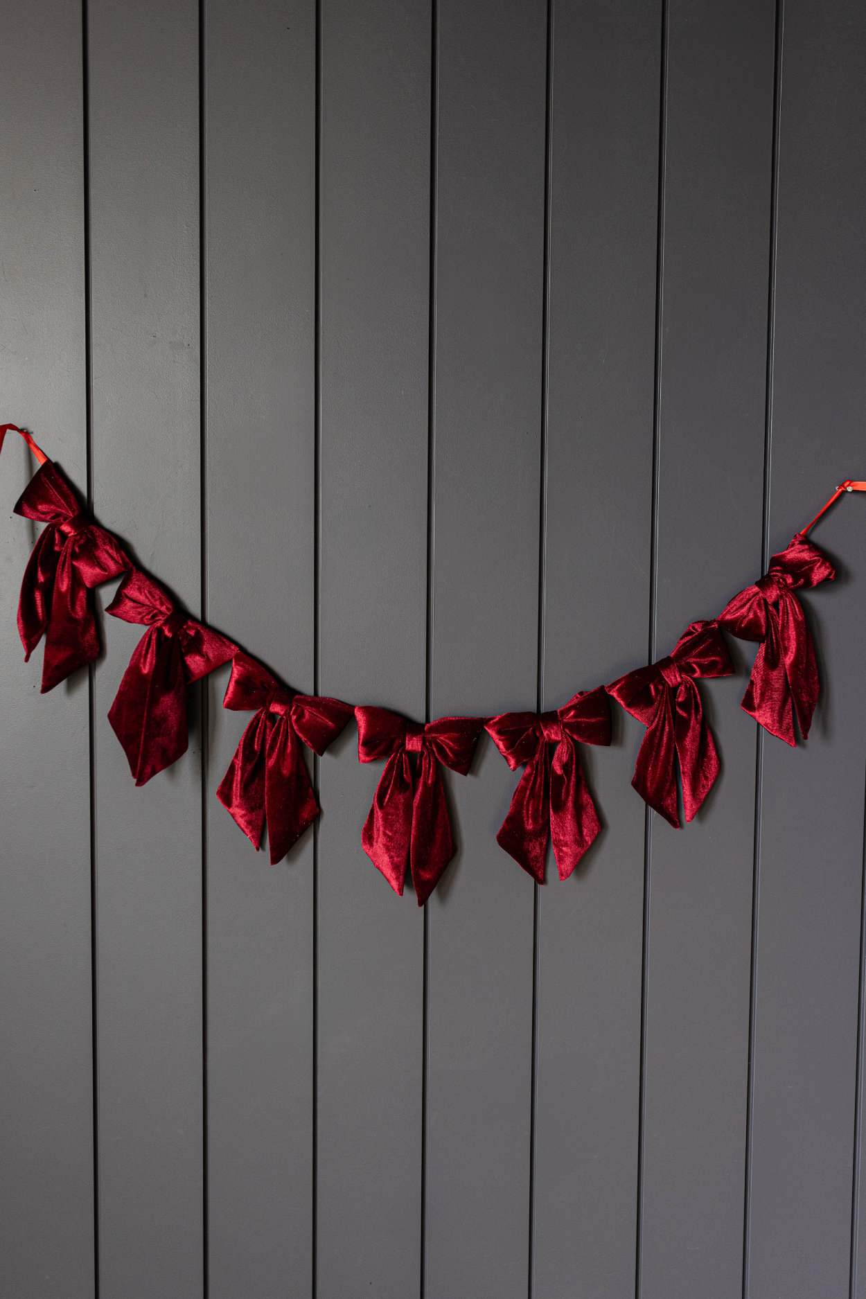 Red Velvet Bow Garland | By Luxe B Co.