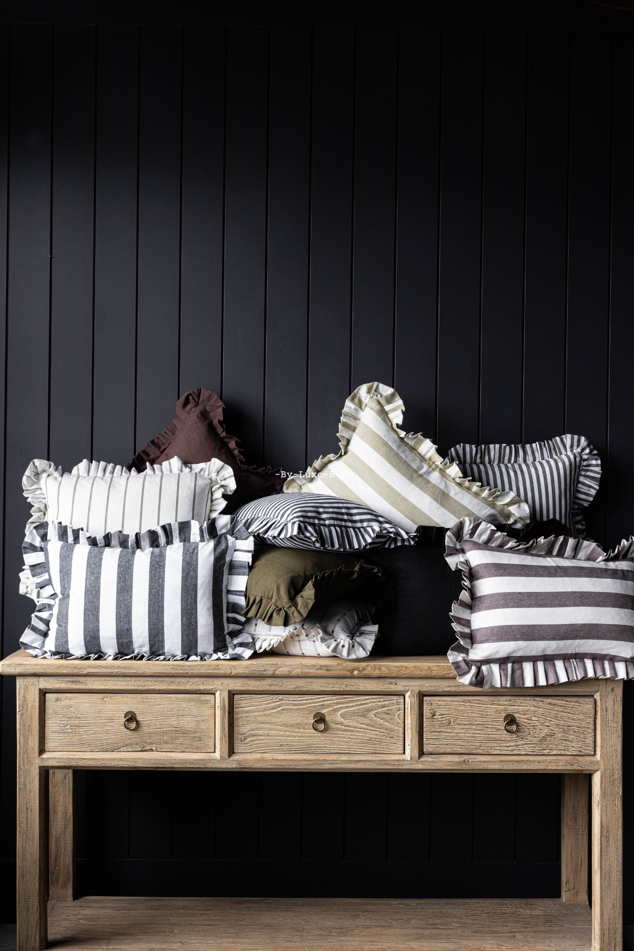 Ruffle Lumbar Pillow Cover Collection | By Luxe B Co.