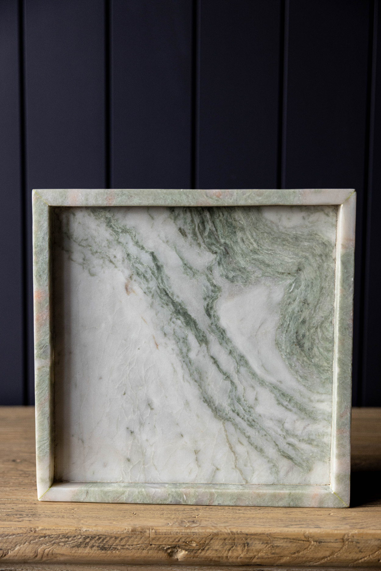 Sage Green Marble Square Marble Tray | By Luxe B Co.