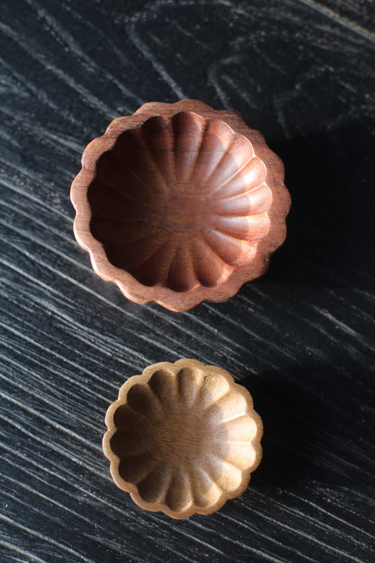 Scallop Wooden Pinch Pots | By Luxe B Co.