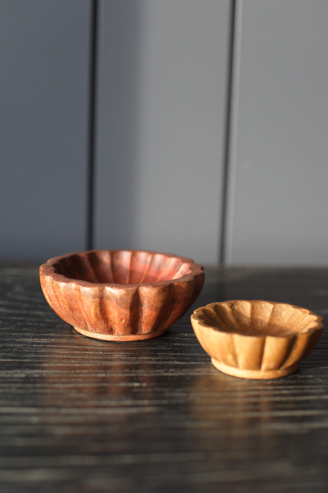 Scallop Wooden Pinch Pots | By Luxe B Co.