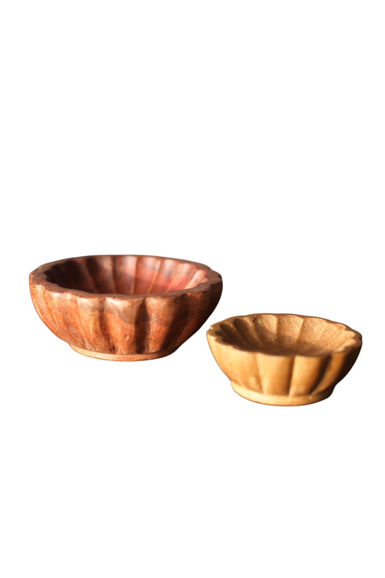 Scallop Wooden Pinch Pots | By Luxe B Co.