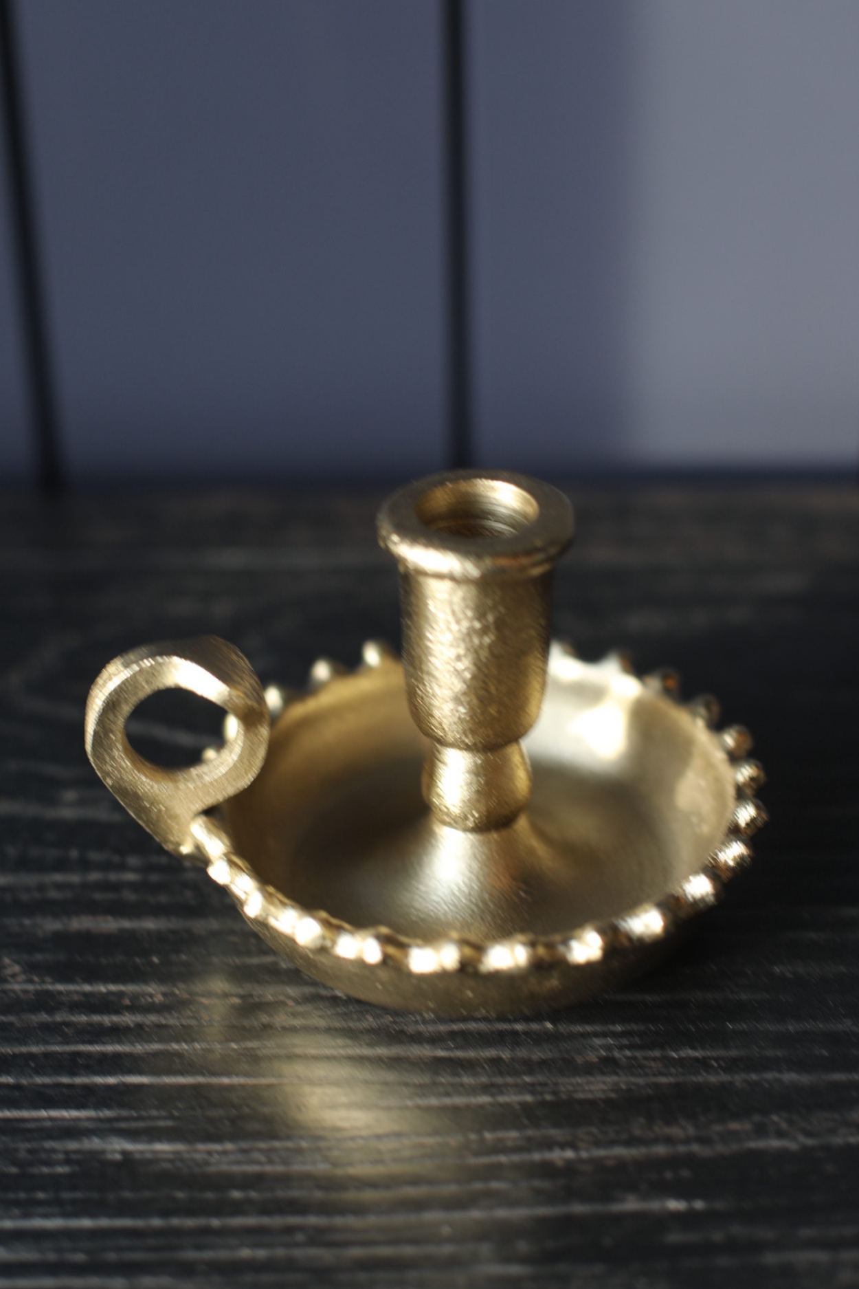 Scalloped Gold Candle Holder | By Luxe B Co