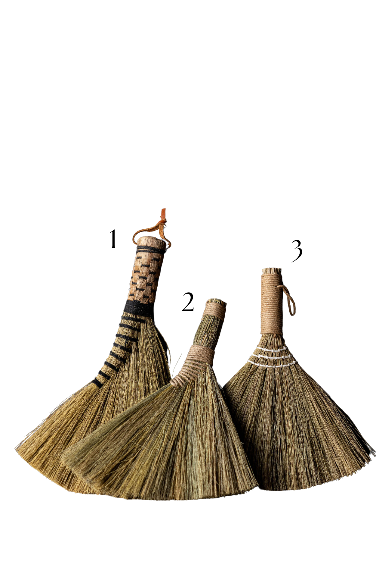 Soft Woven Beige Handle Broom | By Luxe B Co.