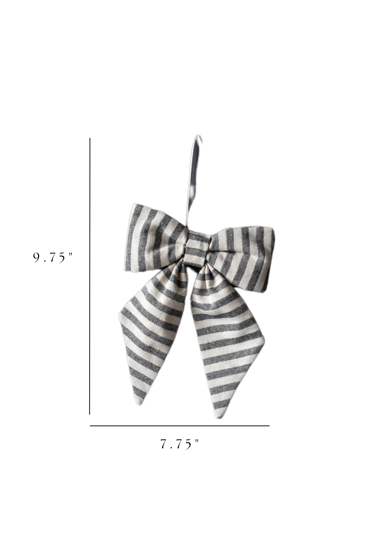 Striped Blue Fabric Bows | By Luxe B Co.