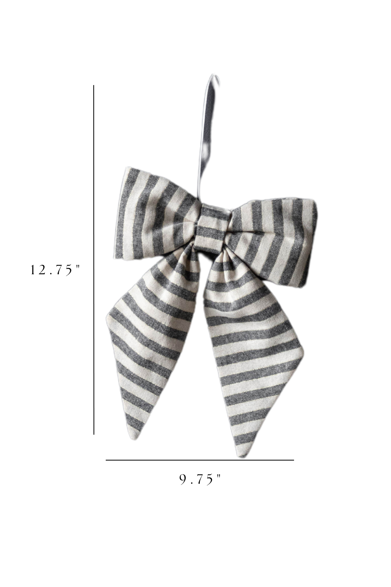 Striped Blue Fabric Bows | By Luxe B Co.