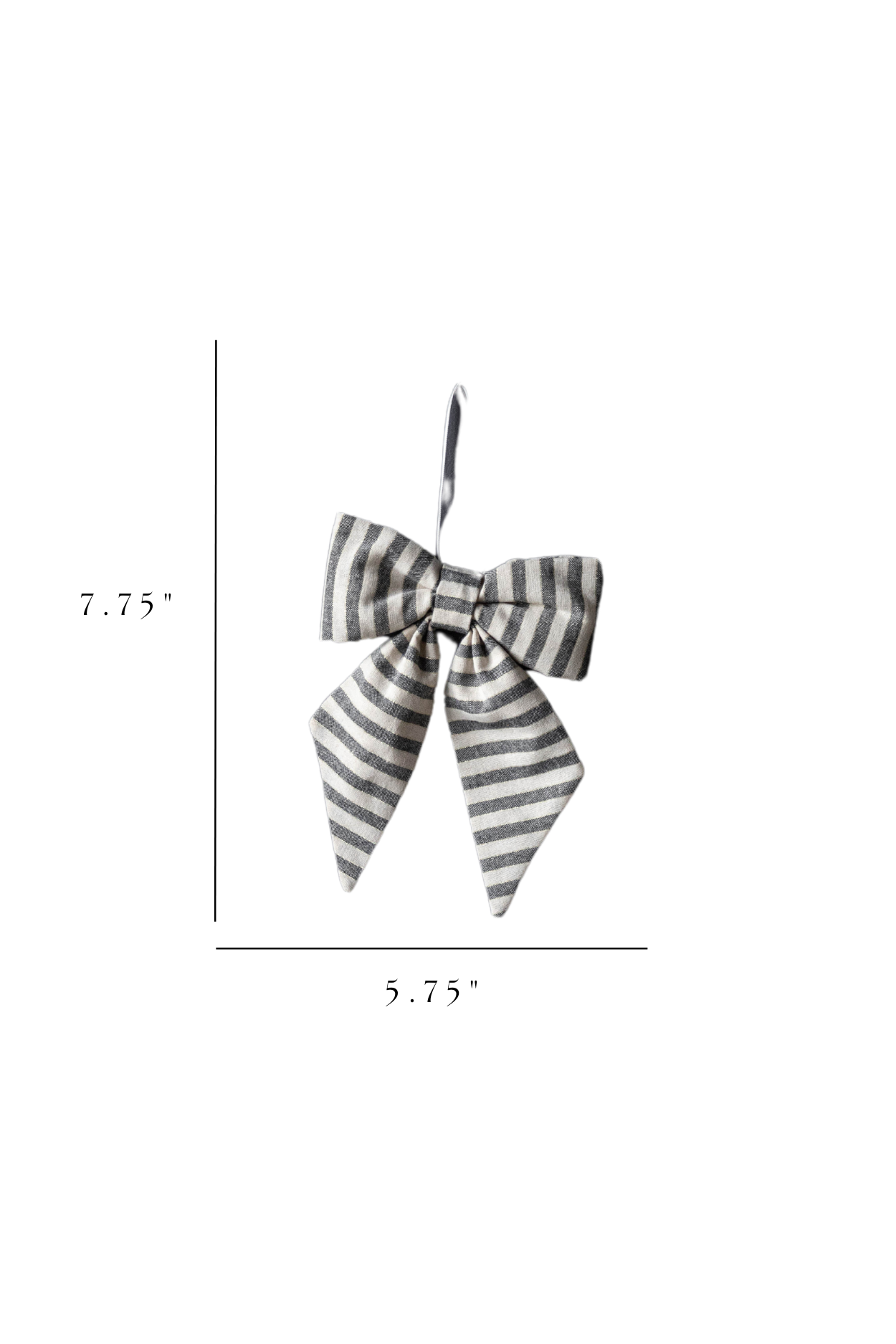 Striped Blue Fabric Bows | By Luxe B Co.