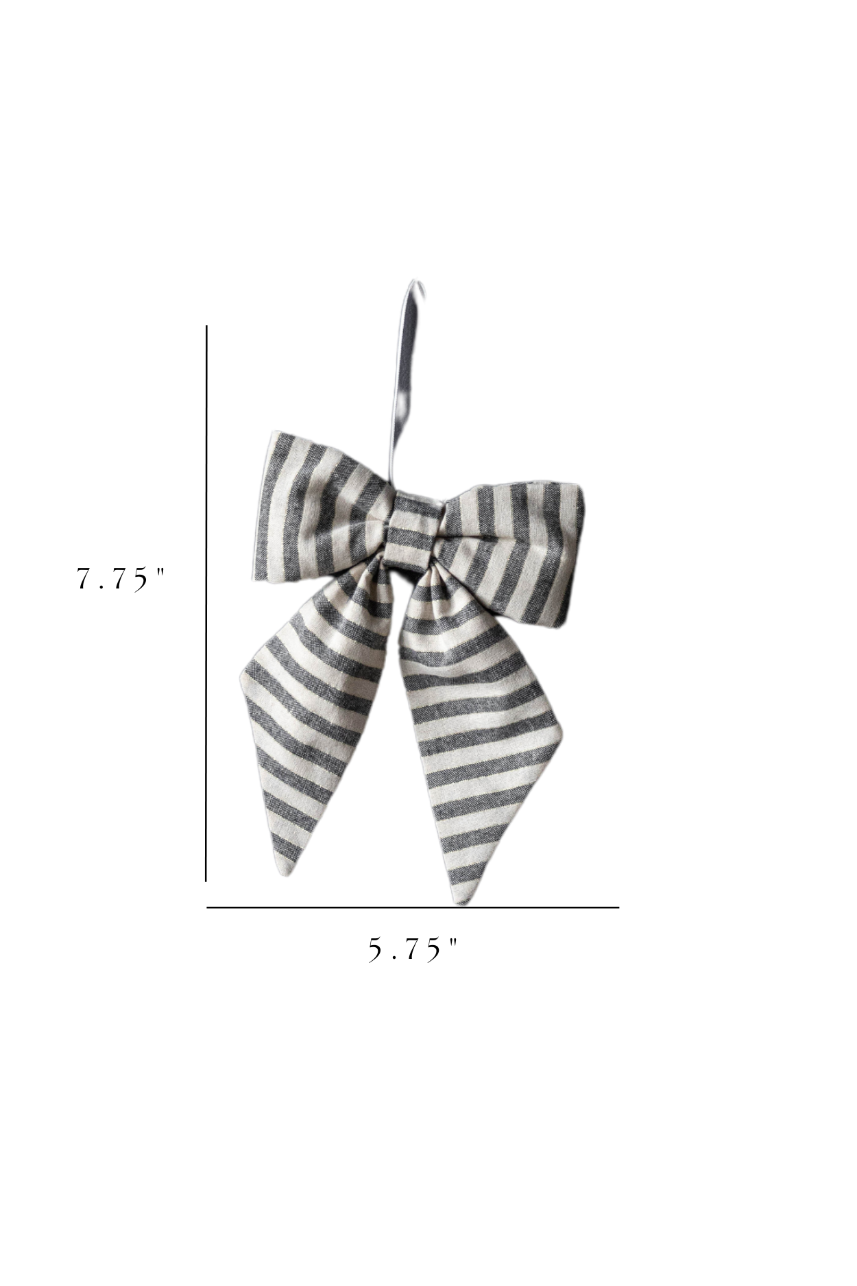 Striped Green Fabric Bows | By Luxe B Co.