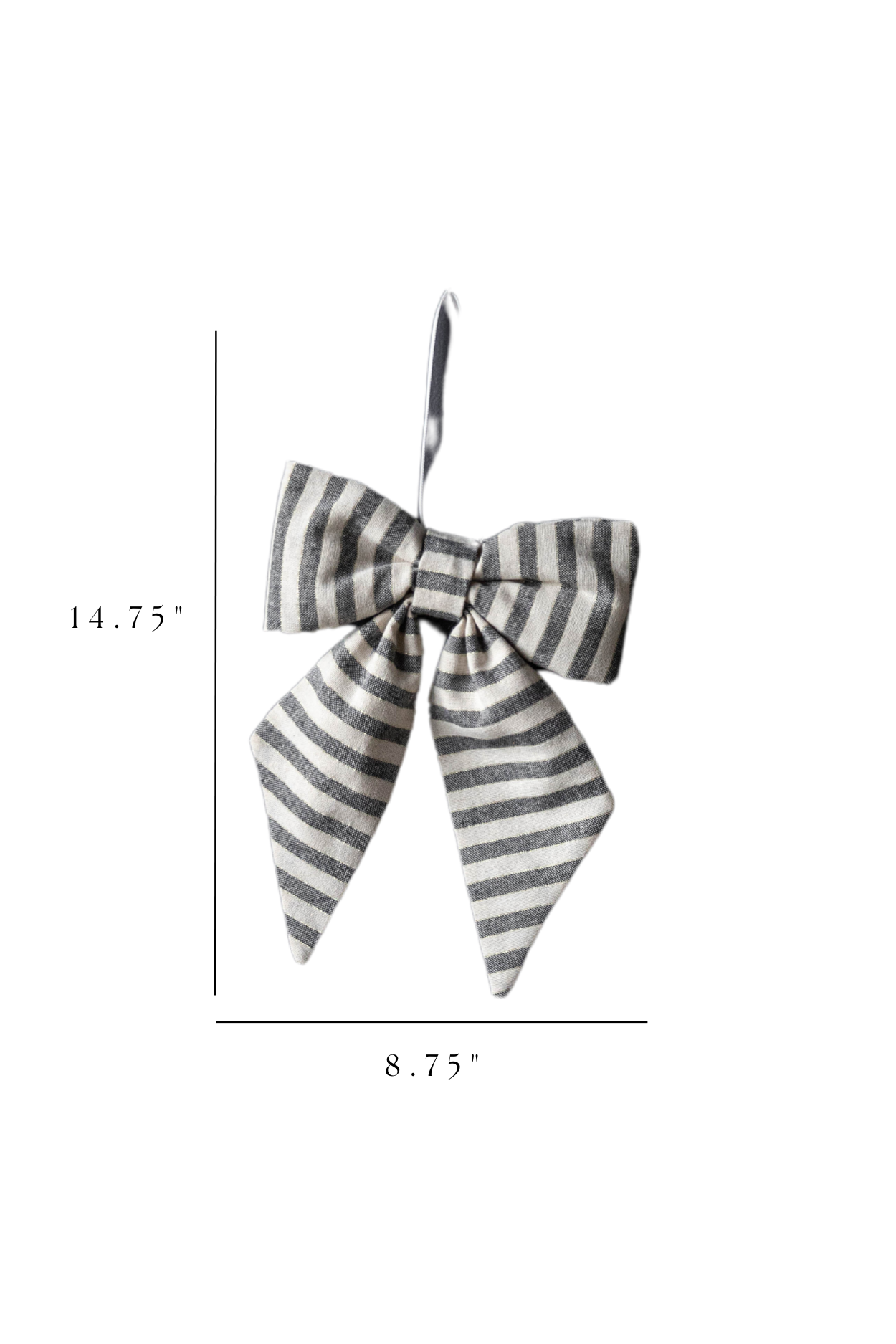 Striped Green Fabric Bows | By Luxe B Co.