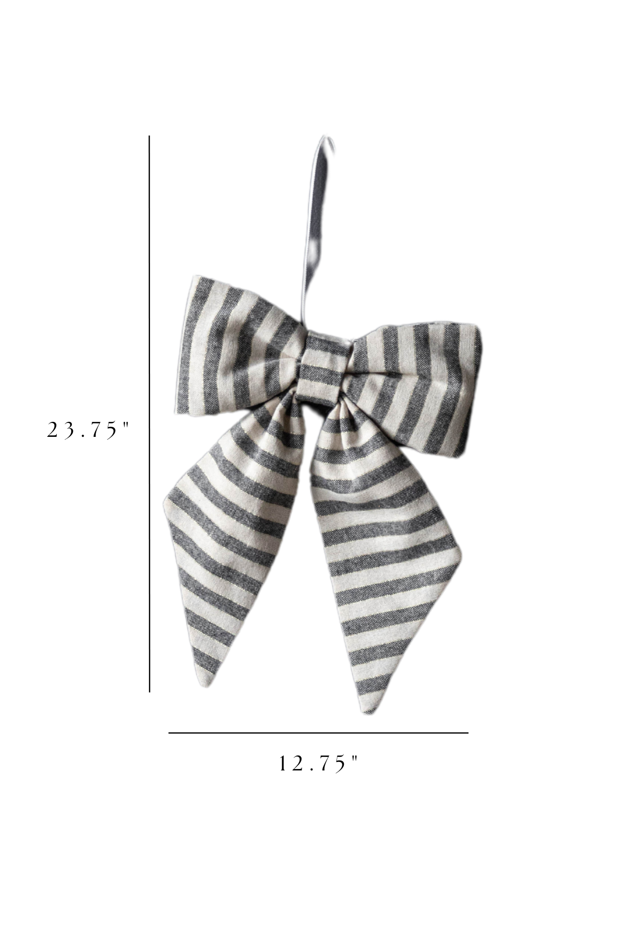 Striped Green Fabric Bows | By Luxe B Co.