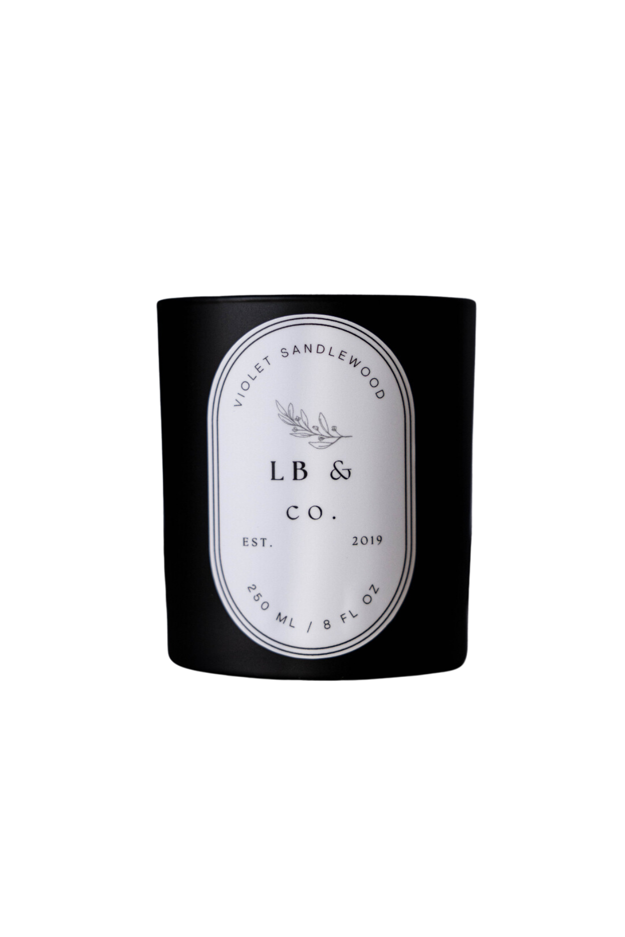 Luxe B Co. Violet Sandalwood Candle