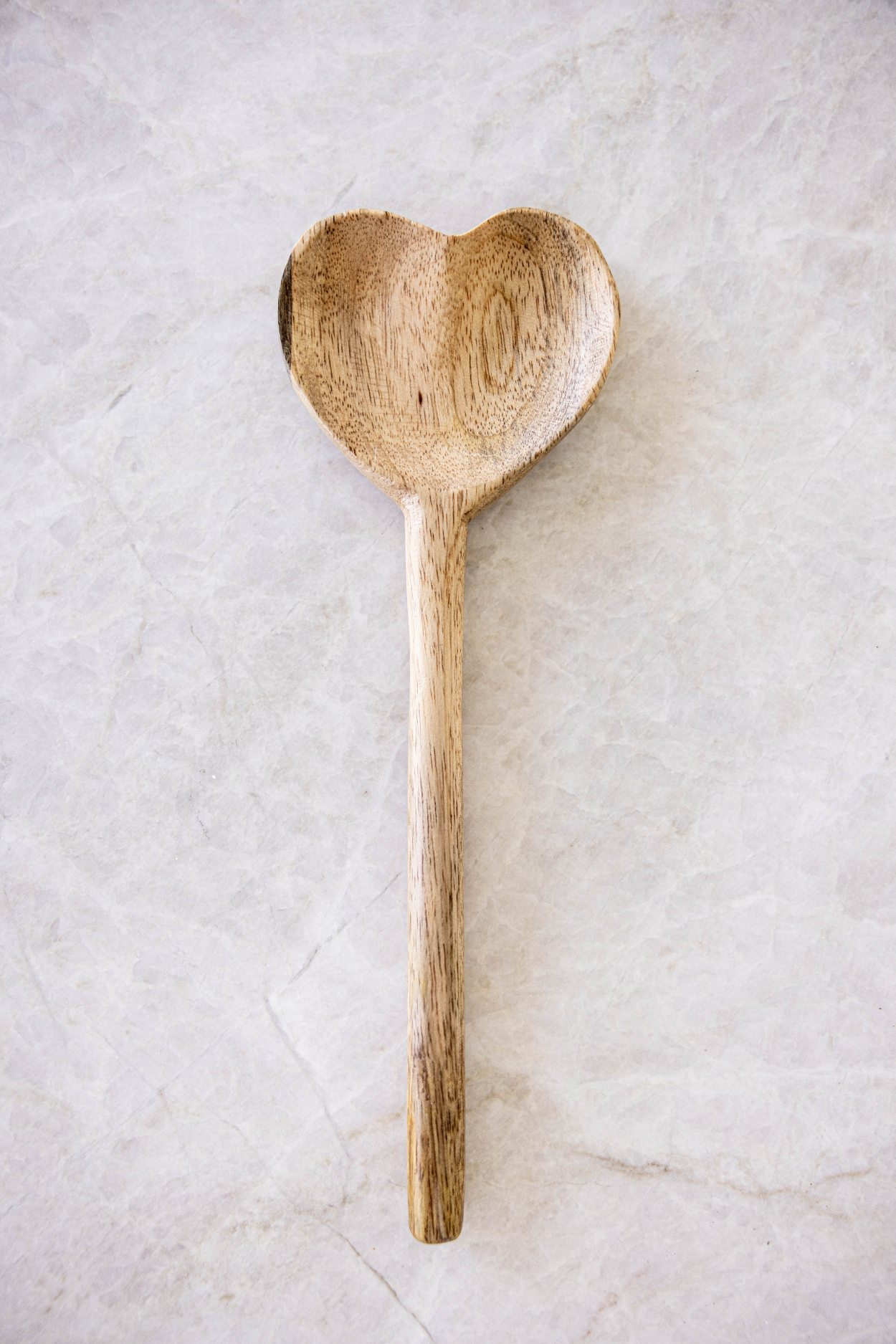 Heart Shaped Mango Wood Spoon - Luxe B Co