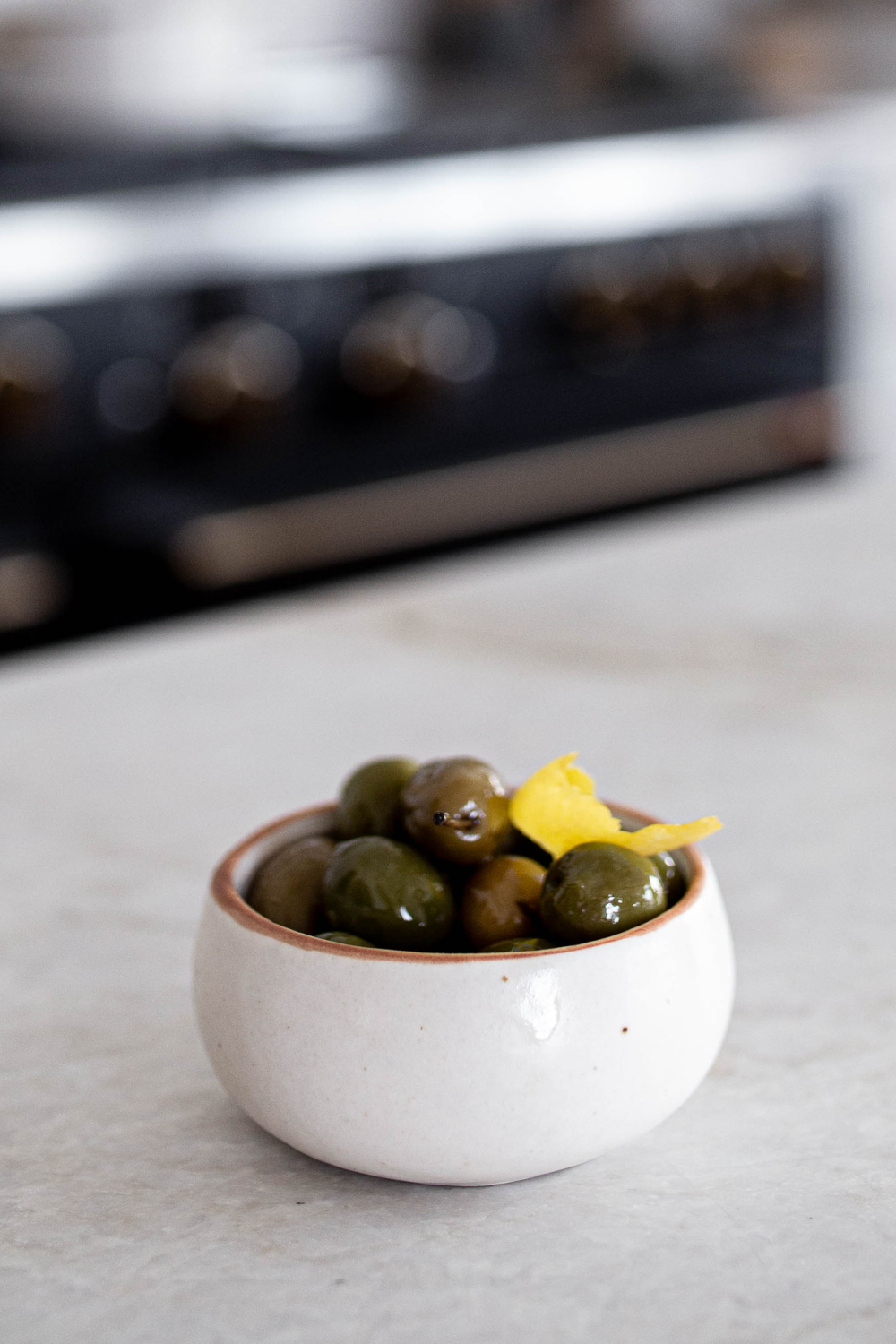 Ceramic White Speckled Dip Bowl - Luxe B Co